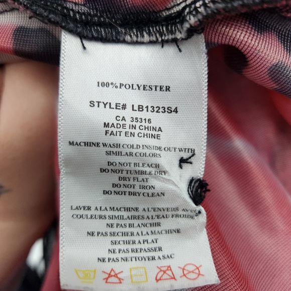 Red Leopard Mesh Top - Picture 9 of 9